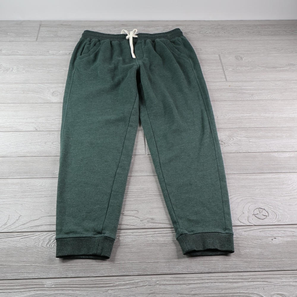 Marine Layer Fleece Jogger Sweatpants Men's Medium Green Drawstring Pockets